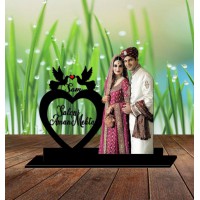 Acryclic Die cut Couples Photo frame