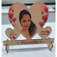 MDF UV Print (Heartin shape Standy)