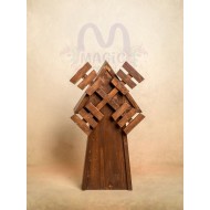 Photoshoot props brown wooden windmill