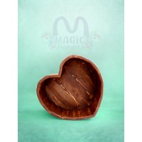 Photoshoot props brown wooden HEART